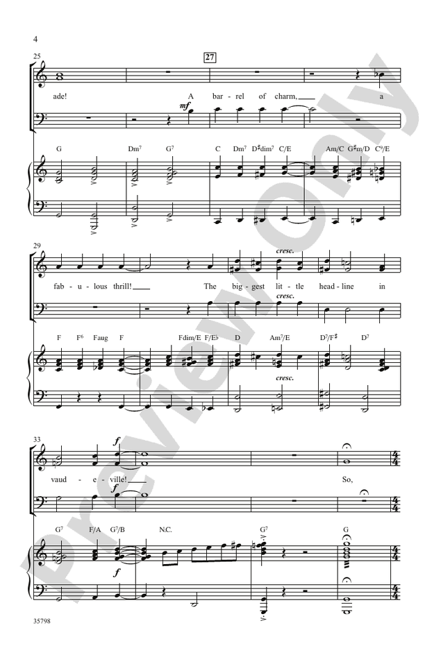Let Me Entertain You (from Gypsy) – SAB Choral Octavo (Digital Download)