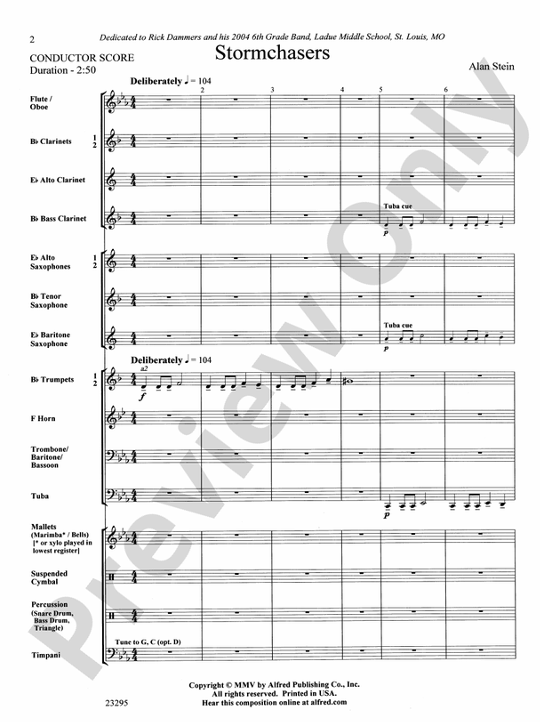 Stormchasers - Concert Band Conductor Score & Parts (Digital Download)