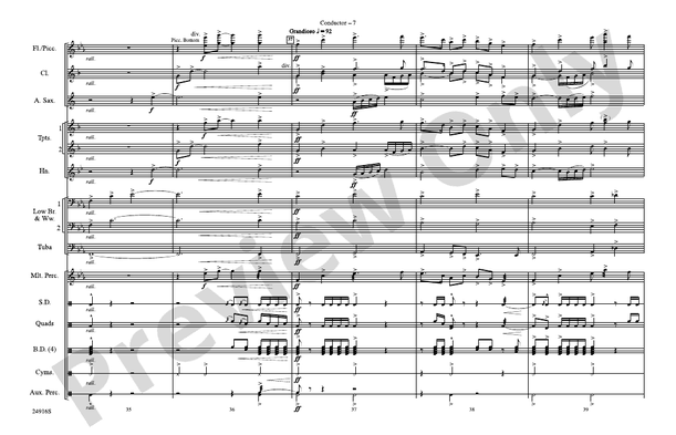 How the West Was Won – Marching Band Conductor Score & Parts (Digital Download)