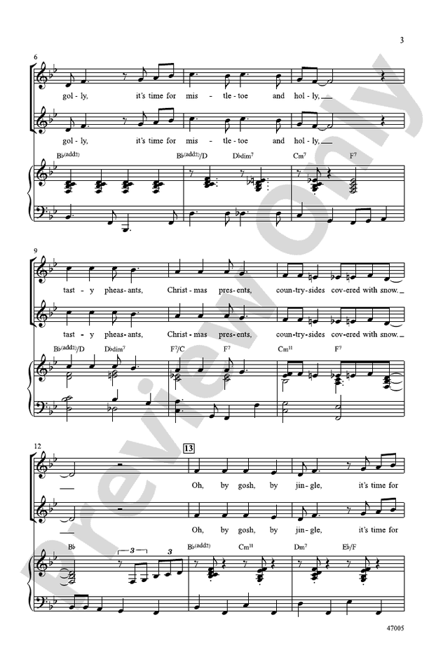 Mistletoe and Holly – SSA Choral Octavo (Digital Download)