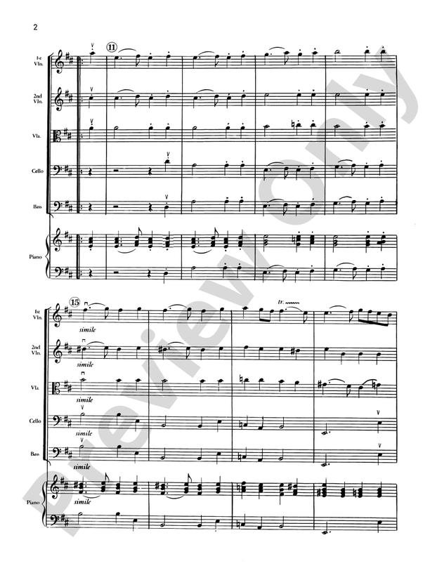 Air, Minuet and Rondo – String Orchestra Conductor Score & Parts (Digital Download)