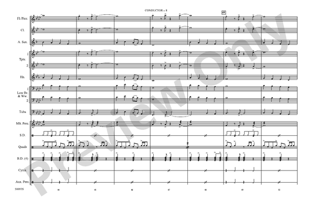 Modern Love – Marching Band Conductor Score & Parts (Digital Download)