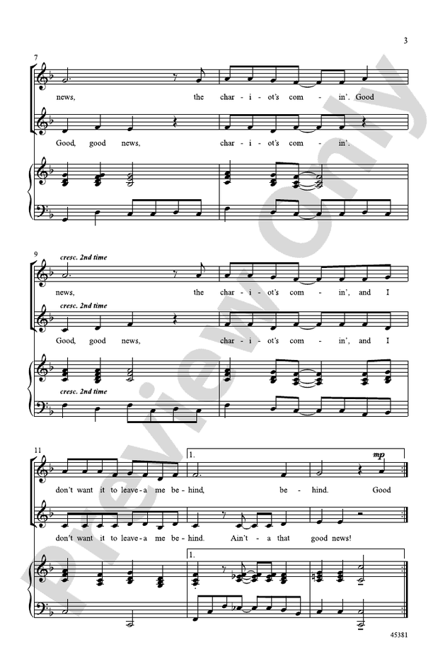 Ain't-a That Good, Good News! - 2-Part Choral Octavo (Digital Download)