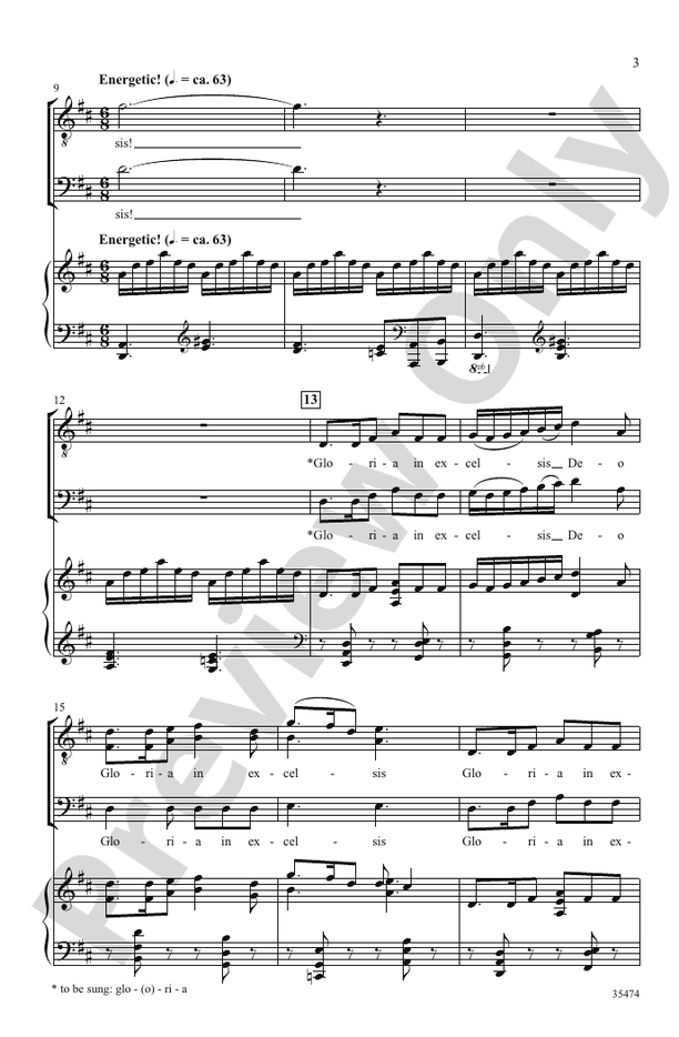 Gloria - John Leavitt – TTB Choral Octavo (Digital Download)