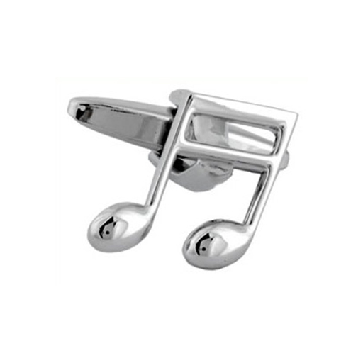 Cufflinks Silver Semiquavers