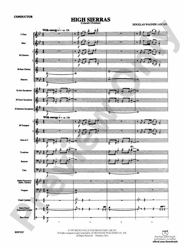 Highbridge Excursions - Concert Band Conductor Score & Parts (Digital Download)