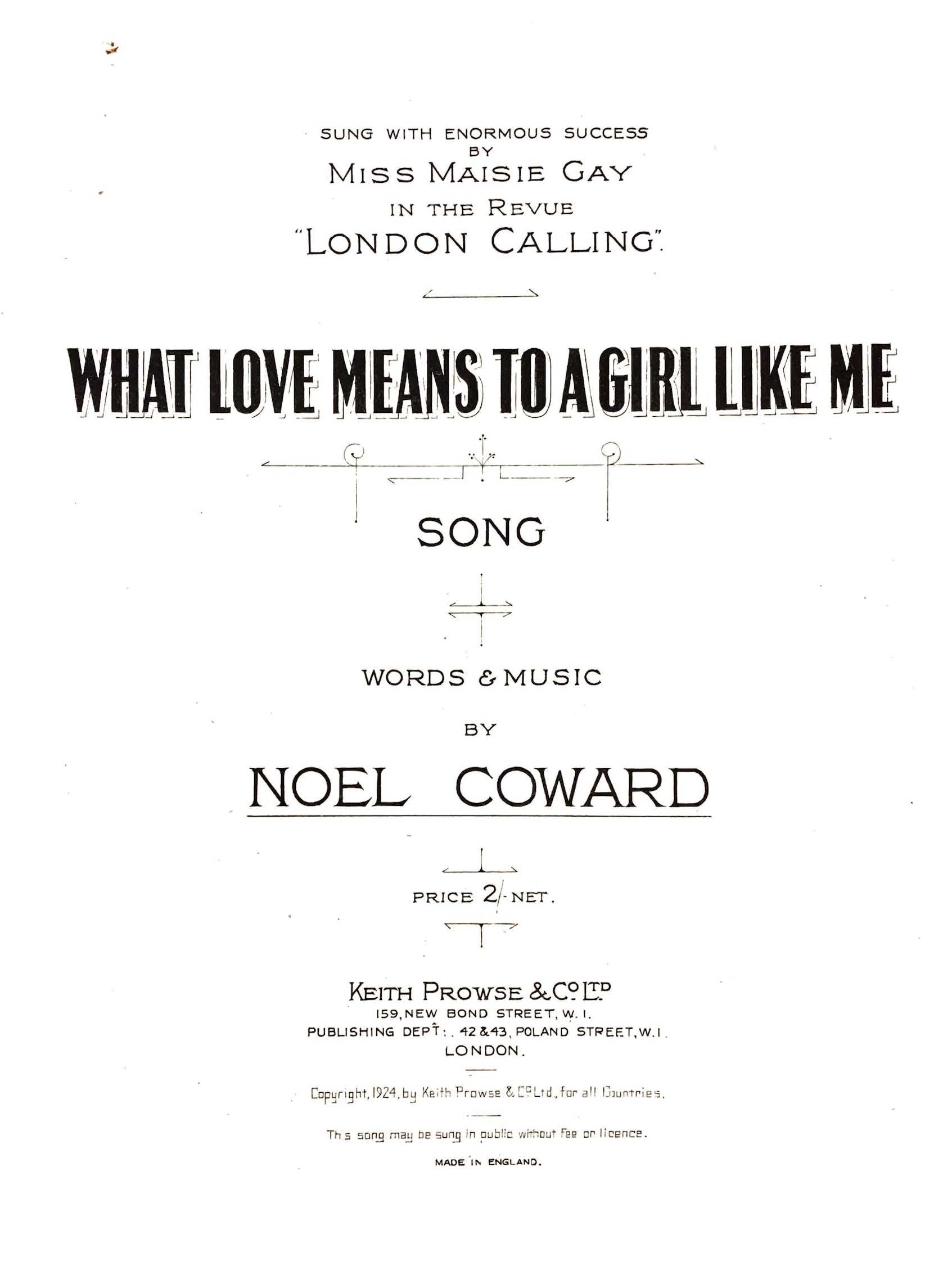 What Love Means To Girls Like Me - Vocal/Piano (Digital Download)