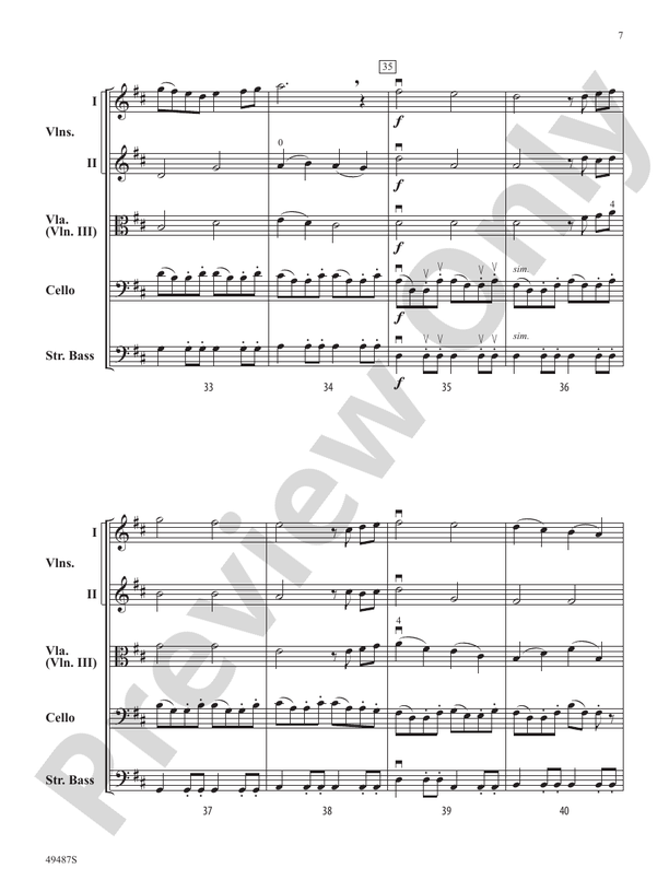 Bow Olympics - String Orchestra Conductor Score & Parts (Digital Download)