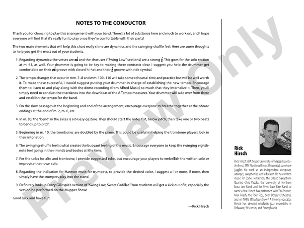 Swing Low, Sweet Chariot – Jazz Ensemble Conductor Score & Parts (Digital Download)