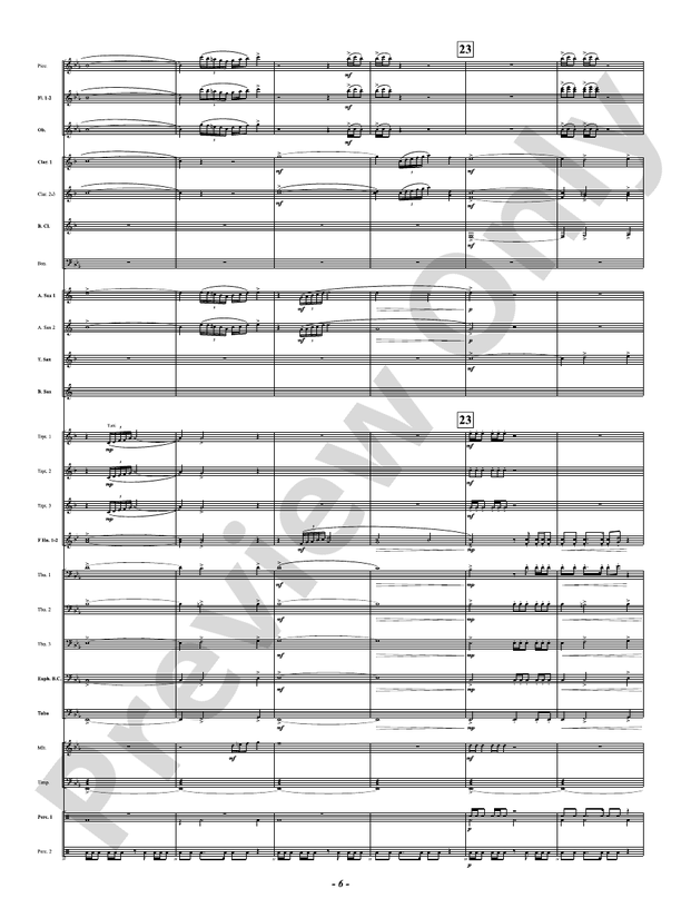 Sound Paints the Sky - Concert Band Conductor Score & Parts(Digital Download)