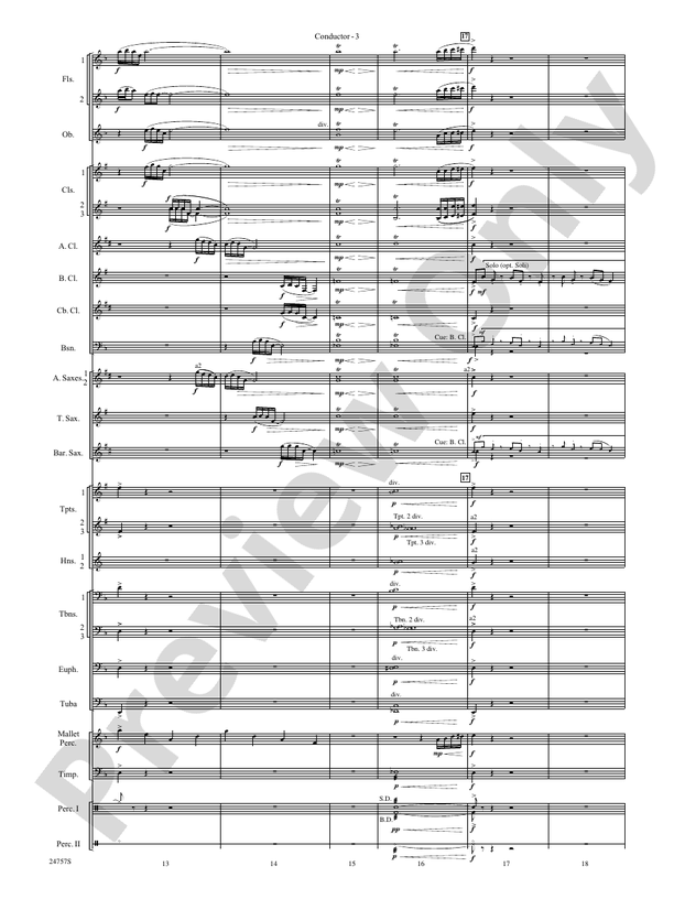Currents - Concert Band Conductor Score & Parts (Digital Download)