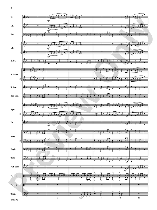 Timber Lake Festival - Concert Band Conductor Score & Parts (Digital Download)