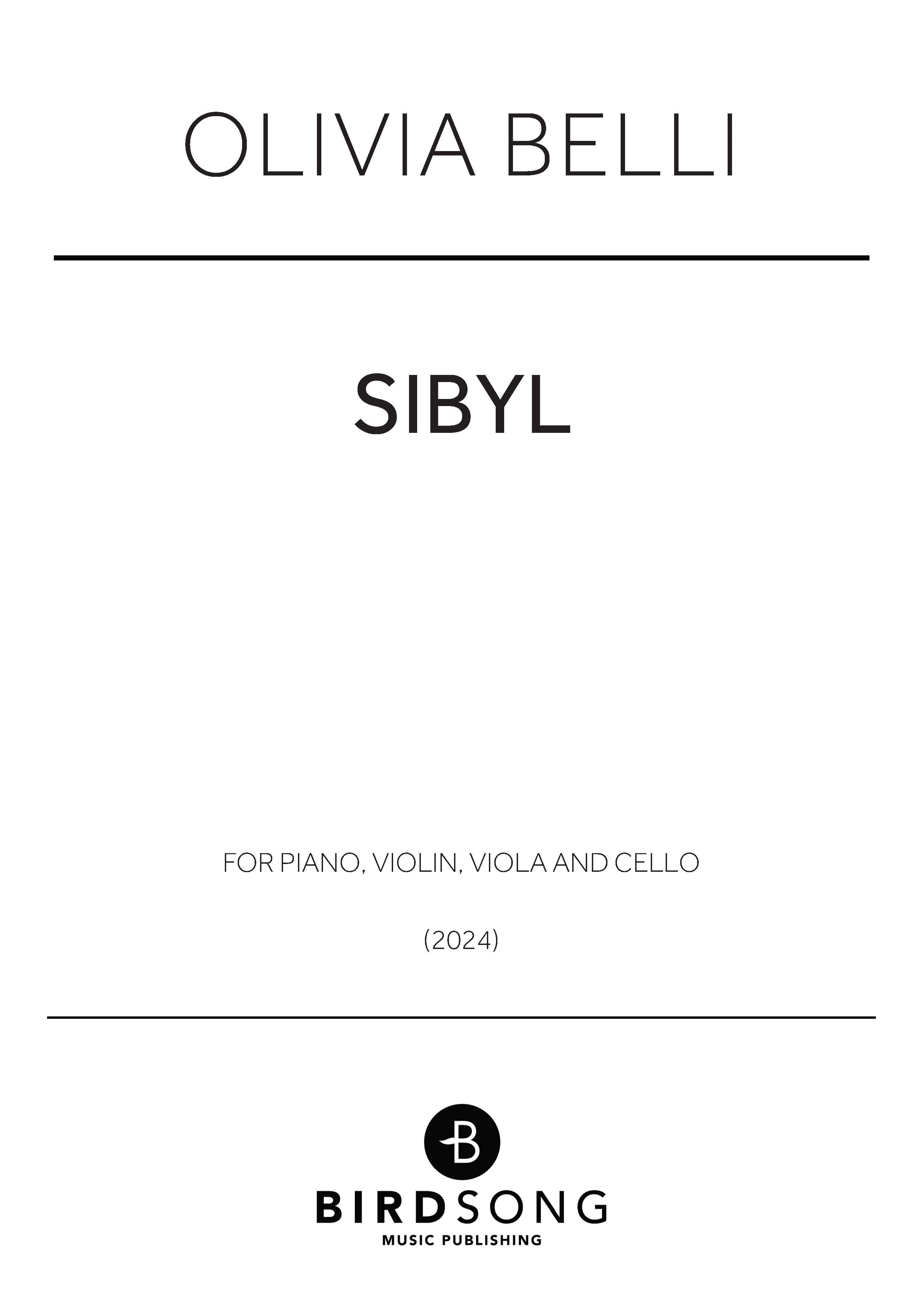 Sibyl - Piano Quartet (Digital Download)
