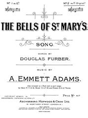The Bells Of St Mary's (Archive pages) - F Major Vocal/Piano (Digital Download)