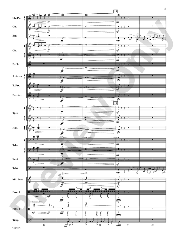 Velocity - Concert Band Conductor Score & Parts (Digital Download)