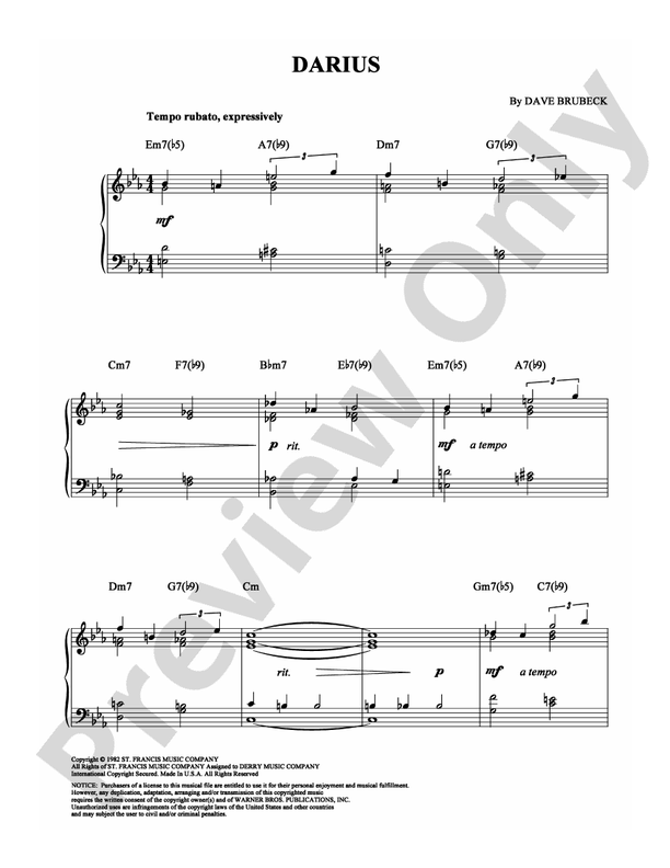 Darius - Piano (Digital Download)