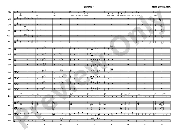 You Do Something to Me - Jazz Ensemble Conductor Score & Parts(Digital Download)