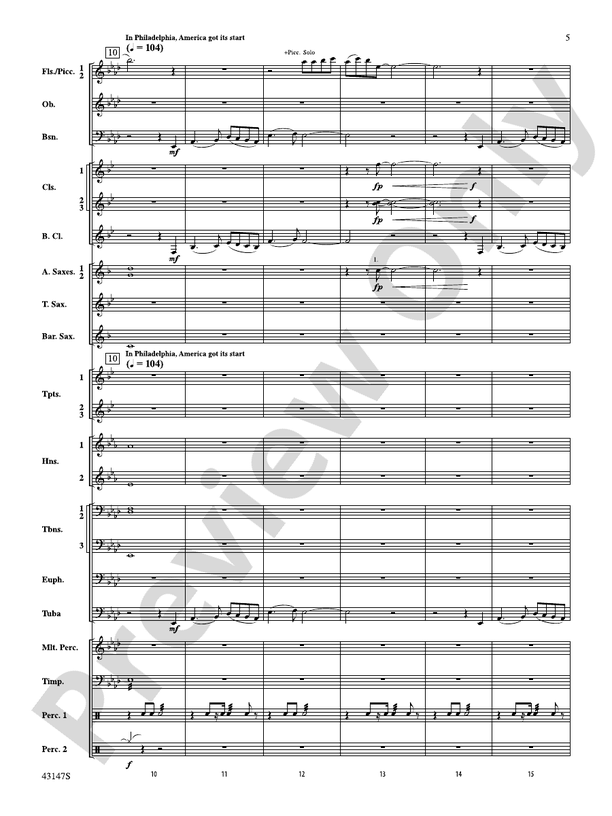 Heroes of the American Revolution - Concert Band Conductor Score & Parts (Digital Download)