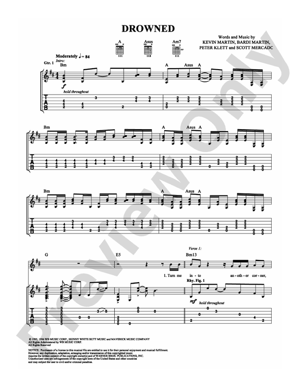 Drowned - Guitar TAB (Digital Download)