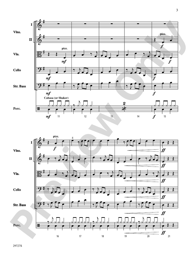 Interplay – String Orchestra Conductor Score & Parts (Digital Download)