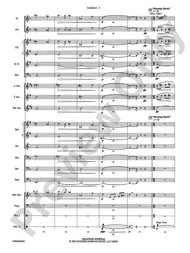 Harry Potter and the Chamber of Secrets, Selections from - Concert Band Conductor Score & Parts (Digital Download)