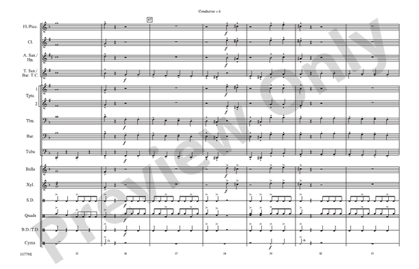 Stars and Stripes Forever – Marching Band Conductor Score & Parts (Digital Download)
