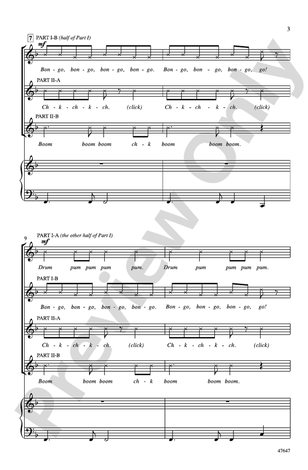 Bang the Drum All Day – 2-Part Choral Octavo (Digital Download)