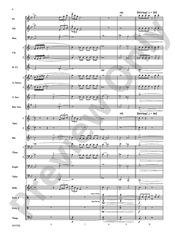 Stay Tuned - Concert Band Conductor Score & Parts (Digital Download)