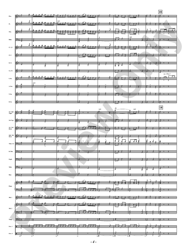 Ancient Airs and Dances - Suite No. 1 for Symphonic Winds - IV. Passo Mezzo e Mascherada - Concert Band Conductor Score & Parts (Digital Download)