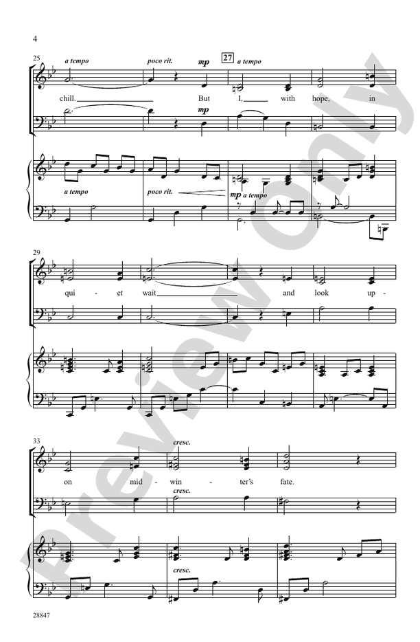 Midwinter's Chill – SSAB Choral Octavo (Digital Download)