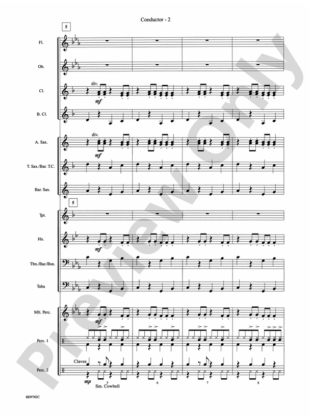 Reggae Vibrations - Concert Band Conductor Score & Parts (Digital Download)