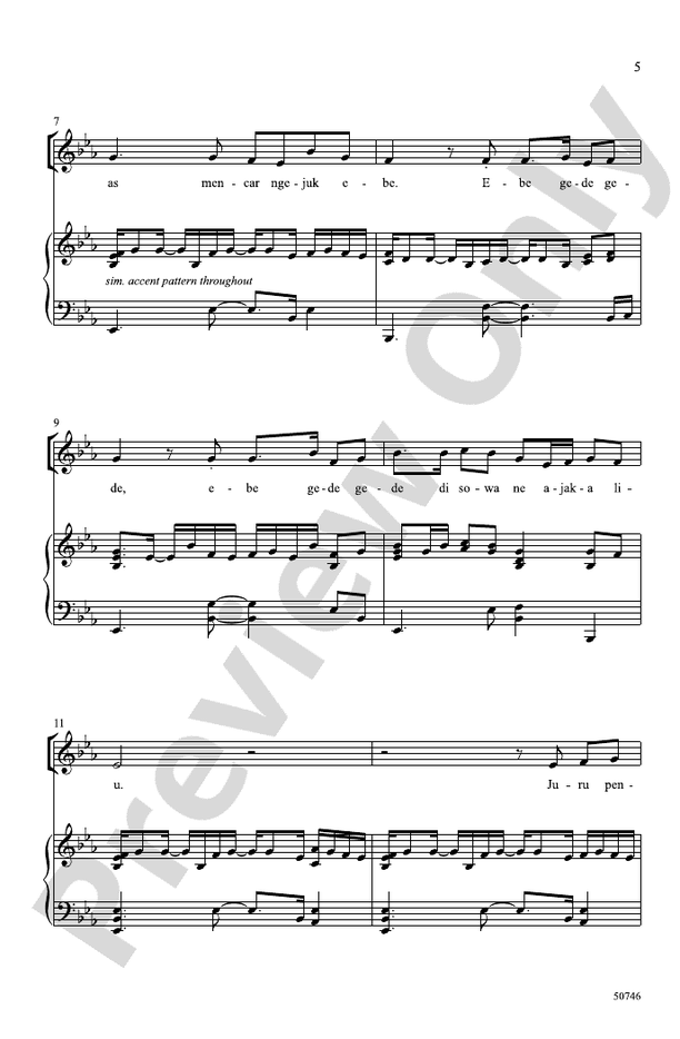 Three Balinese Folk Songs - 2 Part Treble Choral Octavo (Digital Download)