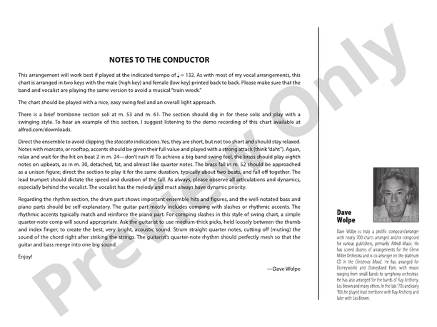 You Make Me Feel So Young - Jazz Ensemble Conductor Score & Parts(Digital Download)