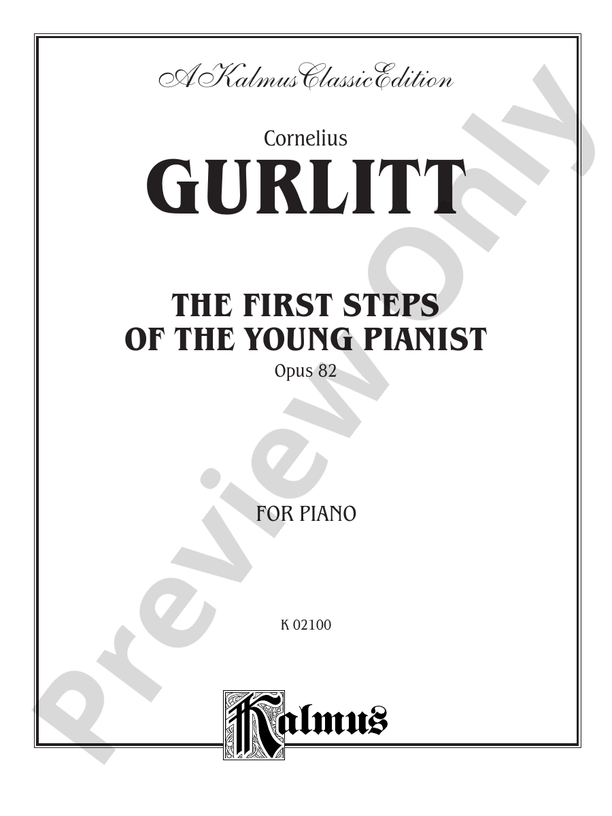 Gurlitt - The First Steps of the Young Pianist, Op. 82 - Piano Solo (Digital Download)