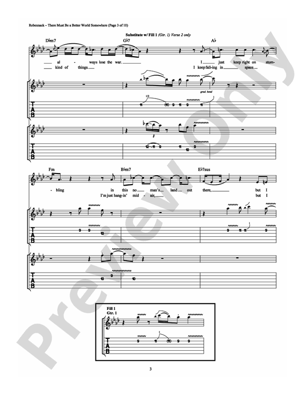 There Must Be a Better World Somewhere - Guitar TAB (Digital Download)