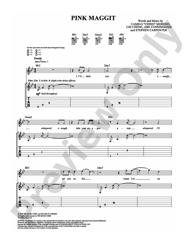 Pink Maggit - Guitar TAB (Digital Download)