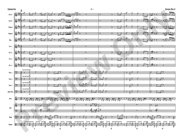Chicks Dig It - Jazz Ensemble Conductor Score & Parts(Digital Download)