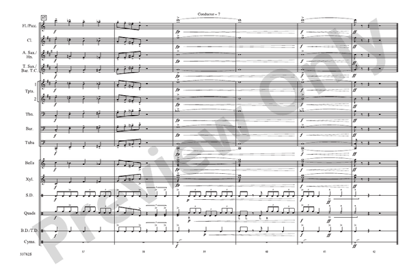 Shake, Rattle and Roll – Marching Band Conductor Score & Parts (Digital Download)