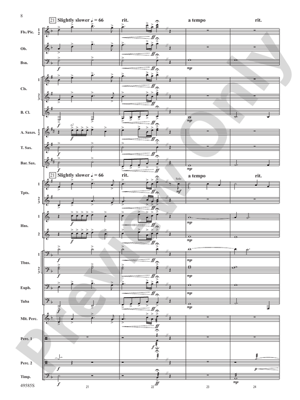 Continuance - Concert Band Conductor Score & Parts (Digital Download)