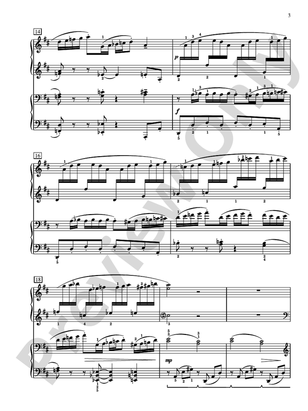 Concertino in D Major - 2 Pianos, 4 Hands (Digital Download)