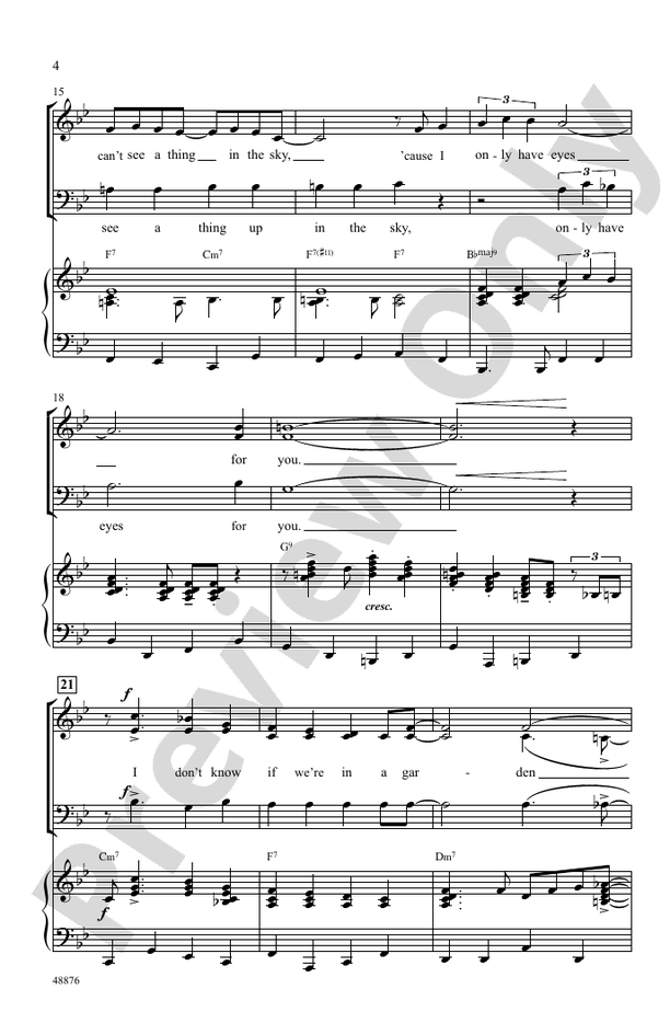 I Only Have Eyes for You – SAB Choral Octavo (Digital Download)