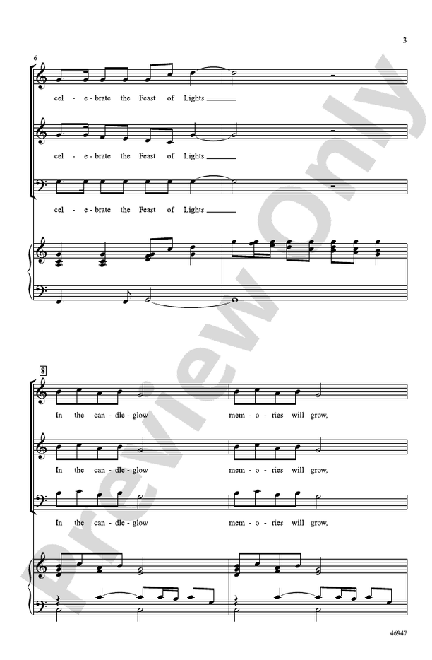In the Candleglow – 3-Part Mixed / SAB Choral Octavo (Digital Download)