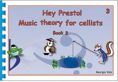 Hey Presto Music Theory for Cellists Book 3 - Cello Georgia Vale Hey Presto Strings