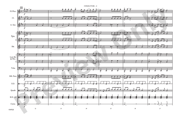 Everything Is Awesome (from The Lego¬Æ Movie) – Marching Band Conductor Score & Parts (Digital Download)