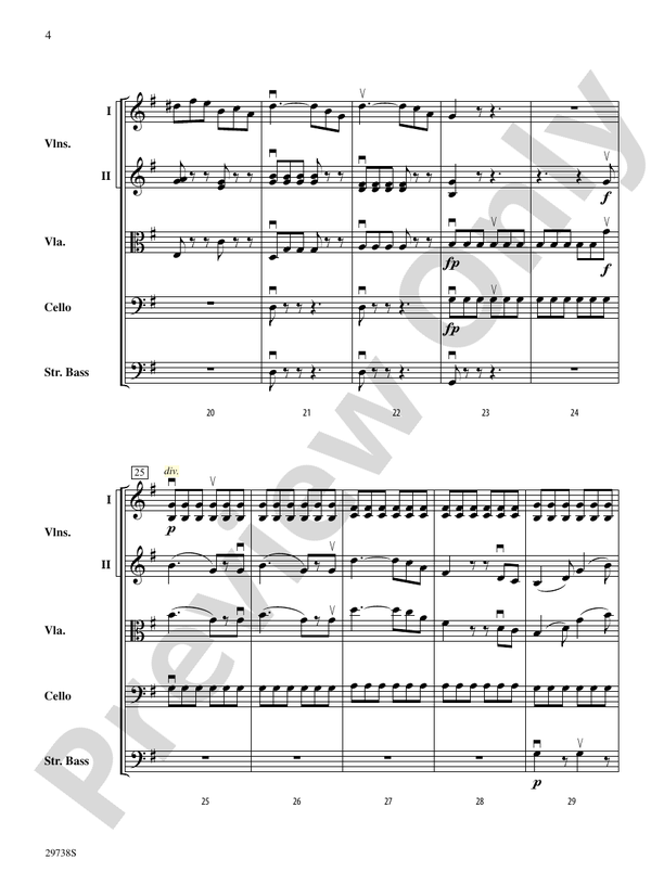 Italian Symphony (First Movement) – String Orchestra Conductor Score & Parts (Digital Download)