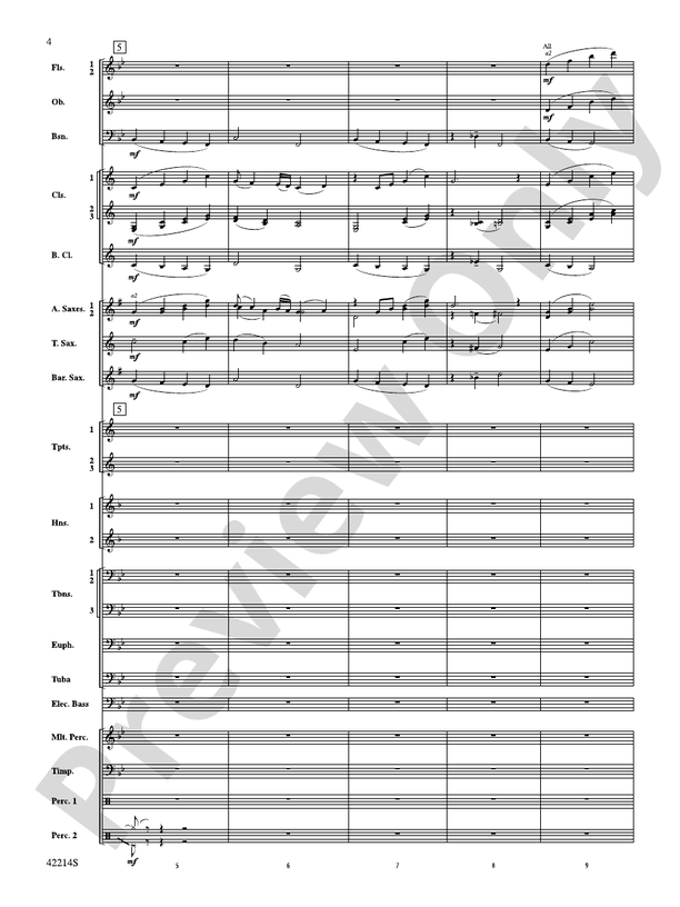 Holiday Shopping - Concert Band Conductor Score & Parts (Digital Download)