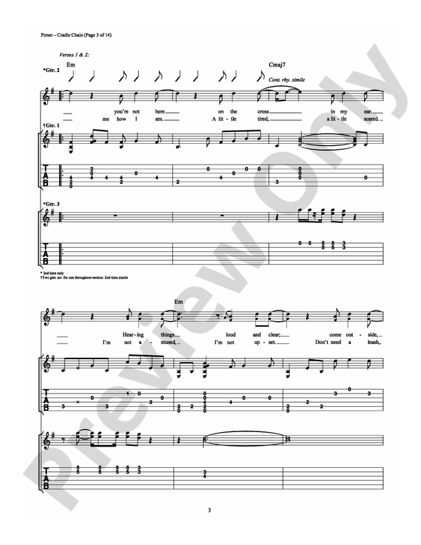 Cradle Chain - Guitar TAB (Digital Download)