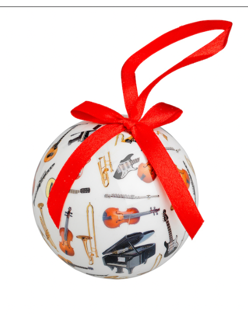 Christmas Decoration Ball with Musical Instruments