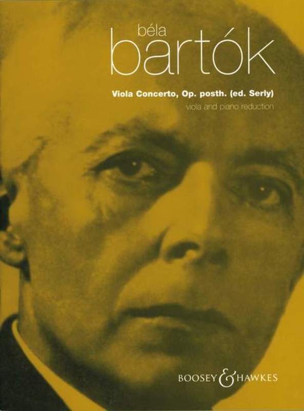 Viola Concerto, Op. posth. - for Viola and Piano - Bela Bartok - Viola William Primrose Boosey & Hawkes