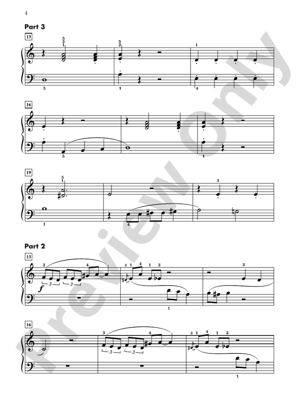 Contest Winners for Three, Book 4: 5 Piano Trios from the Alfred, Belwin, and Myklas Libraries  (Digital Download)